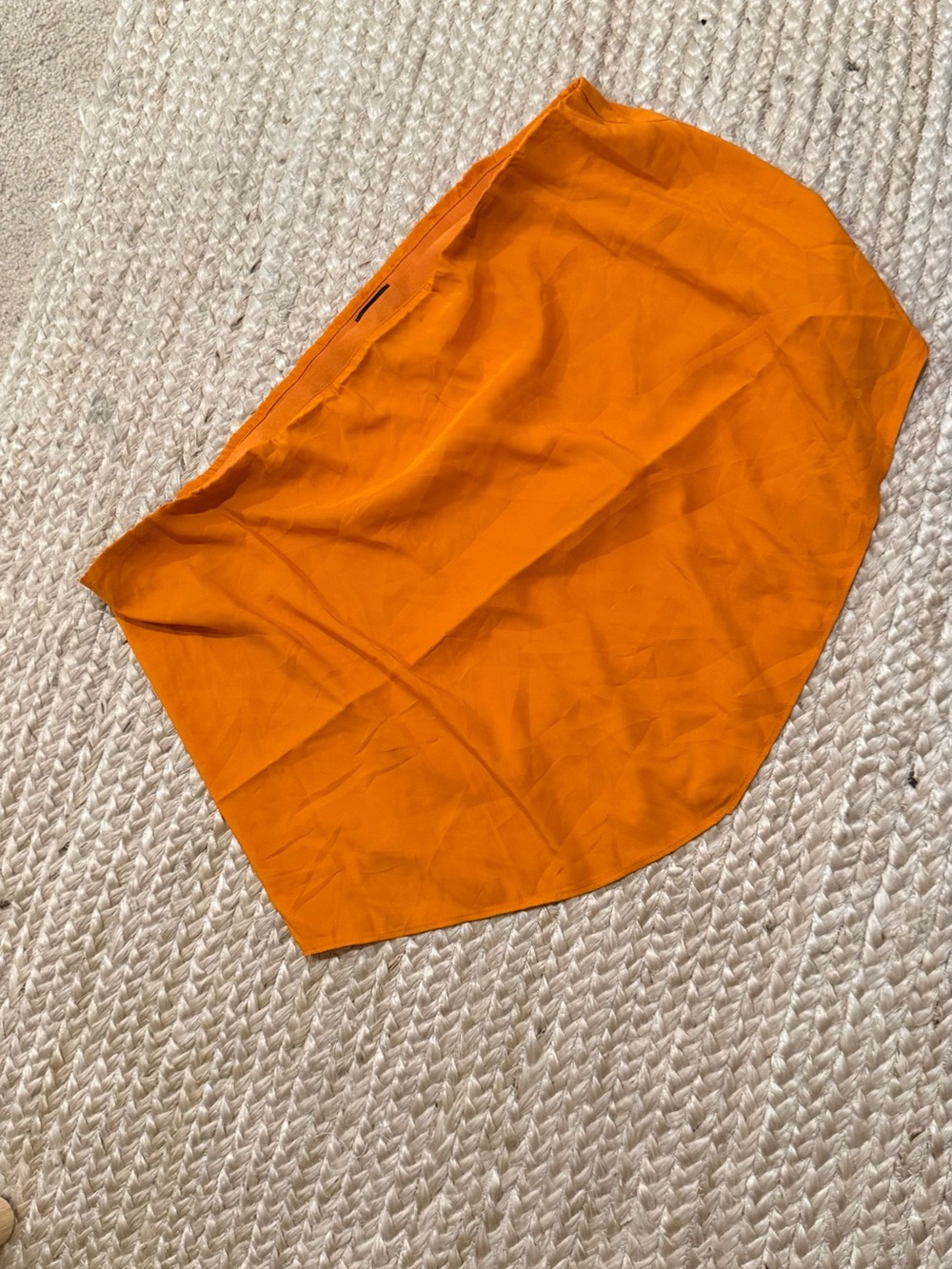 New NWT Express satin mini skirt orange XL